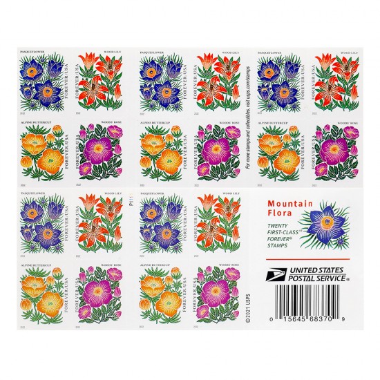 2022 US Mountain Flora Forever Stamps