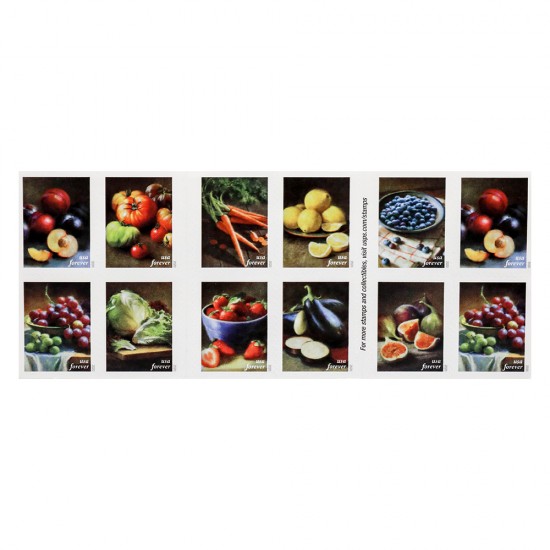 U.S. 2020 Fruits & Vegetables Forever Stamps