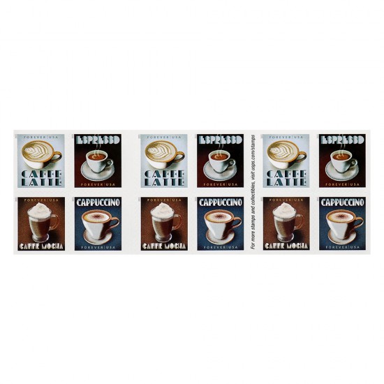 2021 U.S. Espresso Drinks Forever Postage Stamps