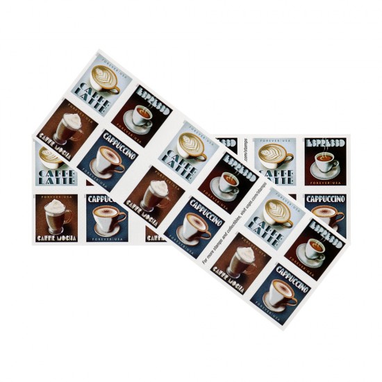 2021 U.S. Espresso Drinks Forever Postage Stamps