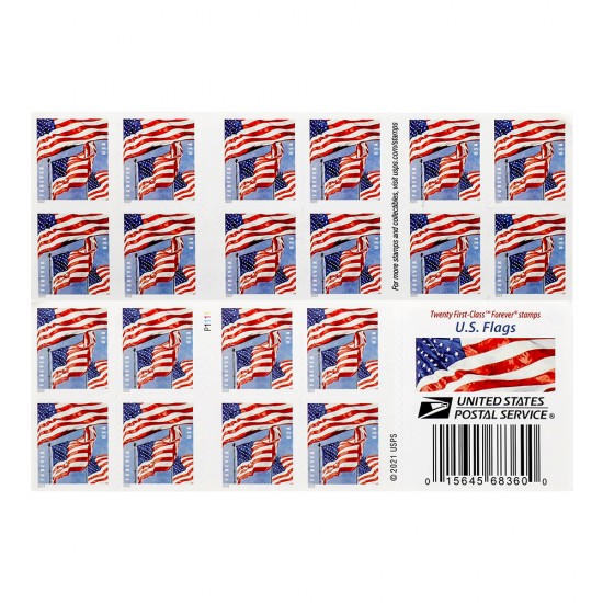 Booklet 2022 U.S. Flags Forever Stamps